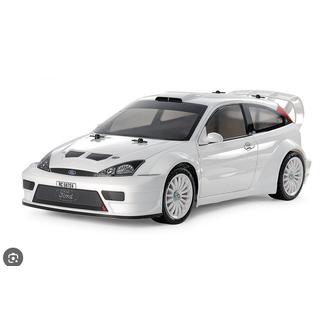 TAMIYA TAMIYA RC 2003 Ford Focus RS Custom 1/10 Scale KIT  PRE PAINTED WHITE WHIPB TT-02NO ESC INCLUDED REQUIRES TX, RX, ESC, BATTERY CHARGER
