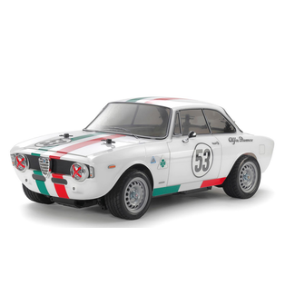 TAMIYA TAMIYA RC ALFA ROMEO GIULIA SPRINT MB-01 1/10 KIT NO ESC INCLUDED REQUIRES TX, RX, ESC, BATTERY CHARGER & PAINT.