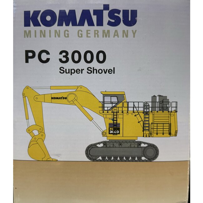 KOMATSU PC 3000 SUPER SHOVEL DIECAST MODEL 1:50 BACKHOE SHOVEL