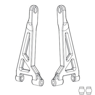 MJX MJX Rear Upper Suspension Arms [16240]