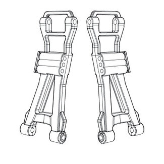 MJX MJX Rear Lower Suspension Arms [16250]