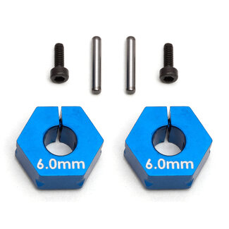 TEAM ASSOCIATED TEAM ASSOCIATED FT Clamping Wheel Hexes, 6.0 mm