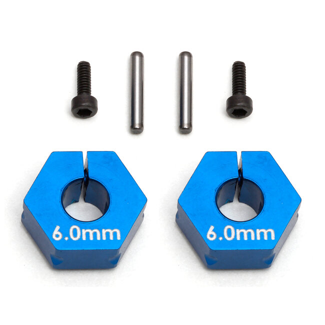 TEAM ASSOCIATED FT Clamping Wheel Hexes, 6.0 mm