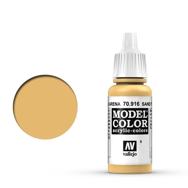 Vallejo 70.916 Model Colour Sand Yellow 17 ml Acrylic Paint