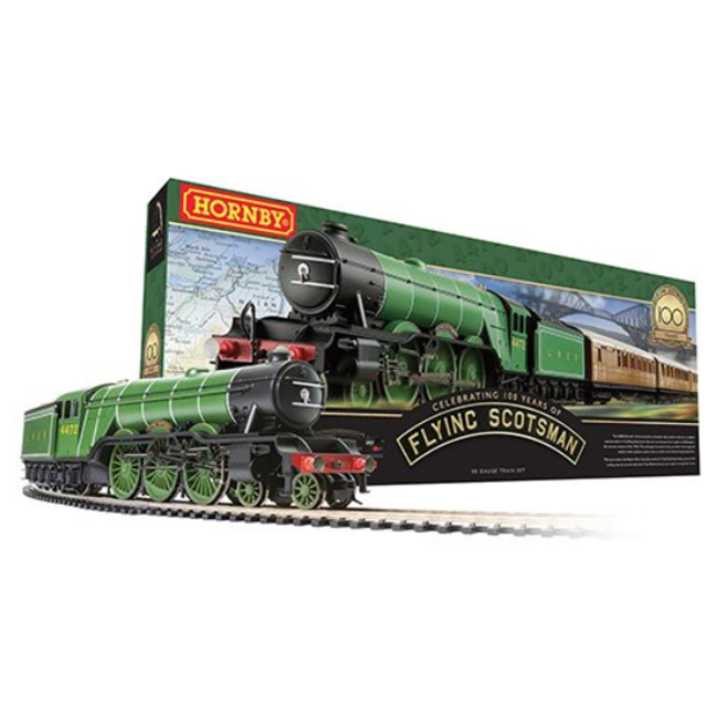 HORNBY THE FLYING SCOTSMAN SET 00 GAUGE 100TH ANIVERSARY EDITION ( AUSTRALIAN  POWER SUPPLY )
