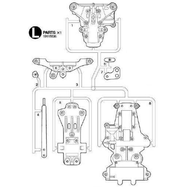 TAMIYA L PARTS FOR TD-4 SUPER AVANTE
