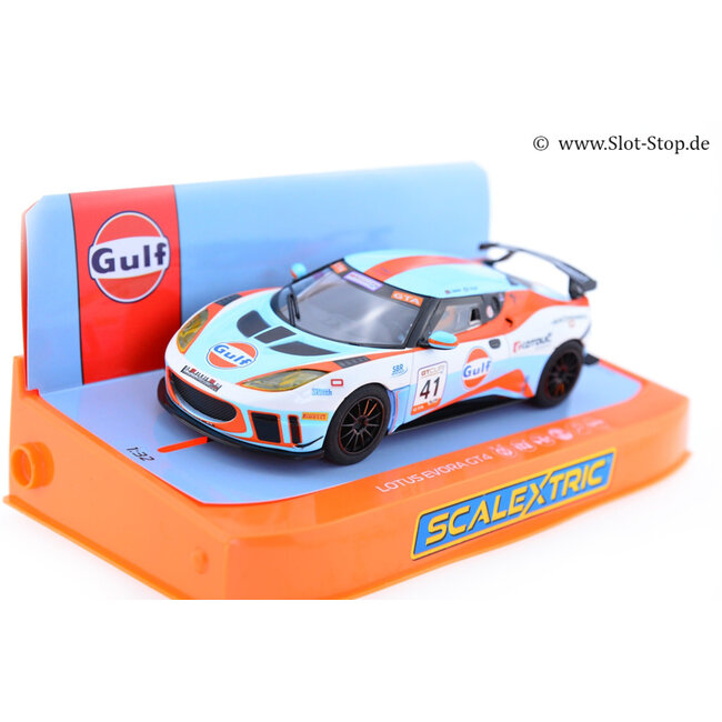 SCALEXTRIC LOTUS EVORA GULF EDITION SLOT CAR