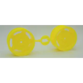 TAMIYA TAMIYA WHEEL front (FLUORESCENT YELLOW)(2PCS.) : 53086