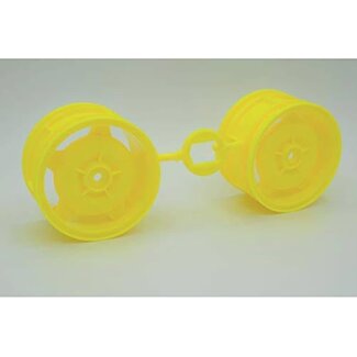 TAMIYA TAMIYA WHEEL REAR (FLUORESCENT YELLOW)(2PCS.)