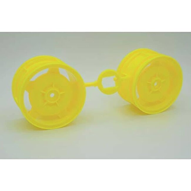 TAMIYA WHEEL REAR (FLUORESCENT YELLOW)(2PCS.)