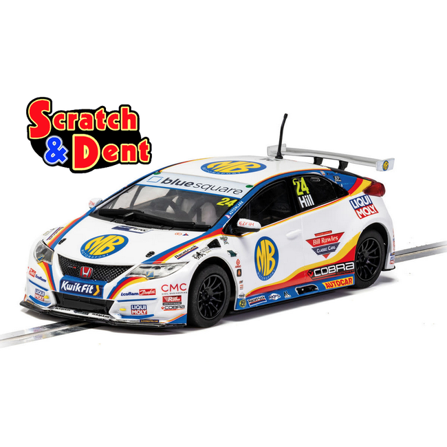 SCALEXTRIC  SCRATCH & DENT Honda Civic Type-R NGTC Jake Hill 2020 REAR WING GLUED