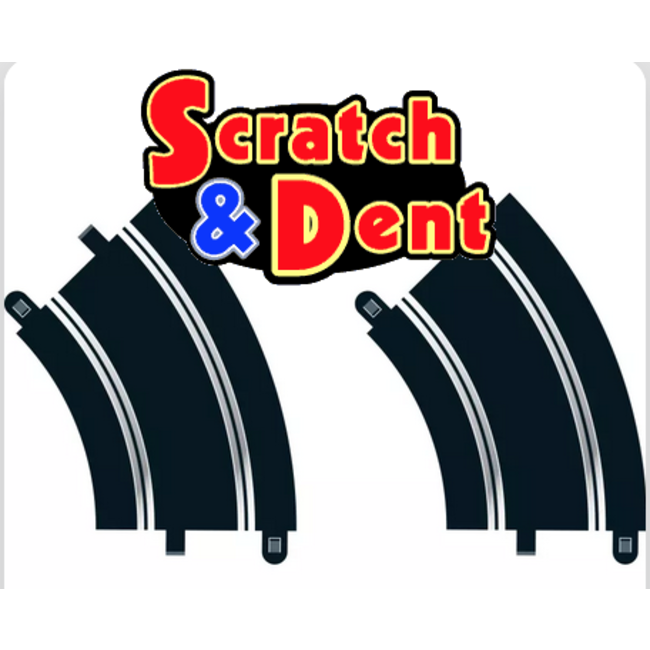 SCRATCH & DENT SCALEXTRIC NEW RADIUS 2 CURVE 45d 1 PAIR