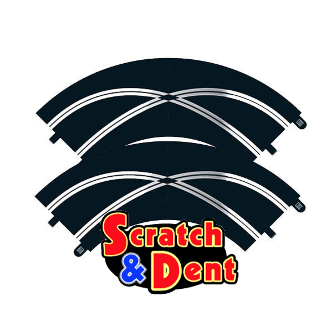 SCRATCH & DENT Scalextric track C8203 radius 2 curve crossover NEW MISSING BOX