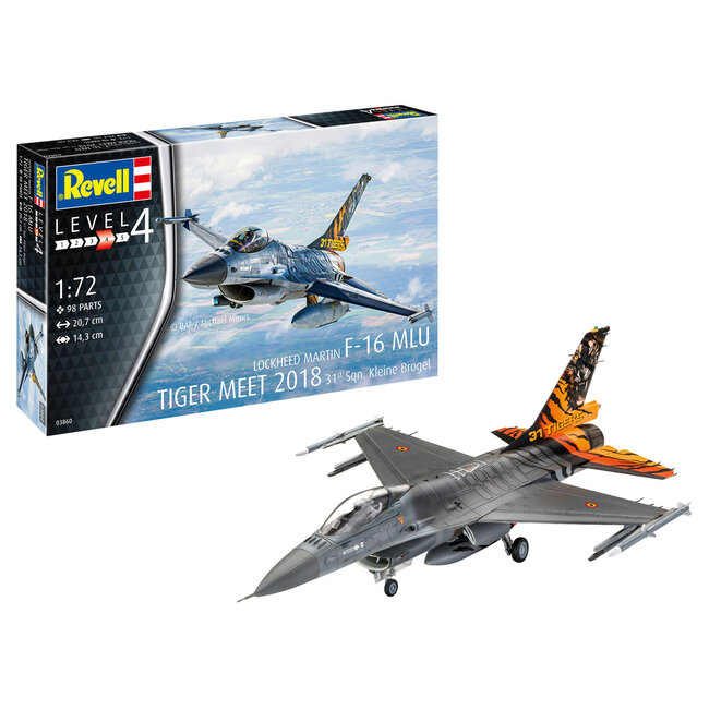 REVELL PLASTIC KIT F-16 MLU 31 SQN. KLEINE BROGEL 1:72