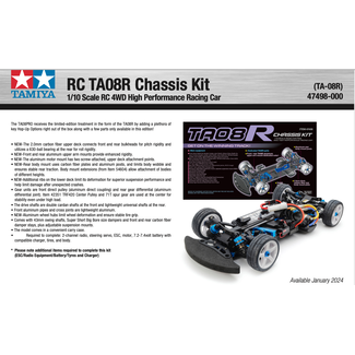 TAMIYA Tamiya RC 1/10 TA08R Chassis Kit #47498