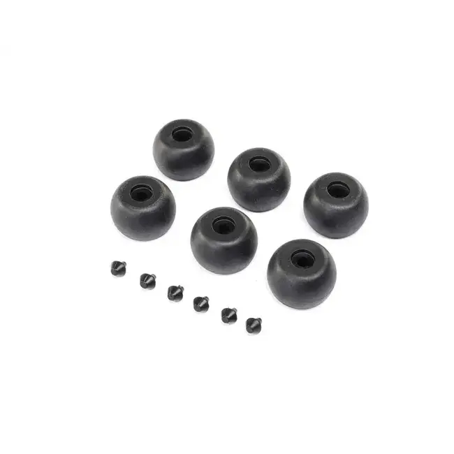 Losi Lean Bar Wheels and Stops, 6pcs, ProMoto-MX