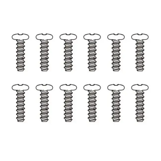 MJX Round Head Flat Tail Screws (12Pcs)