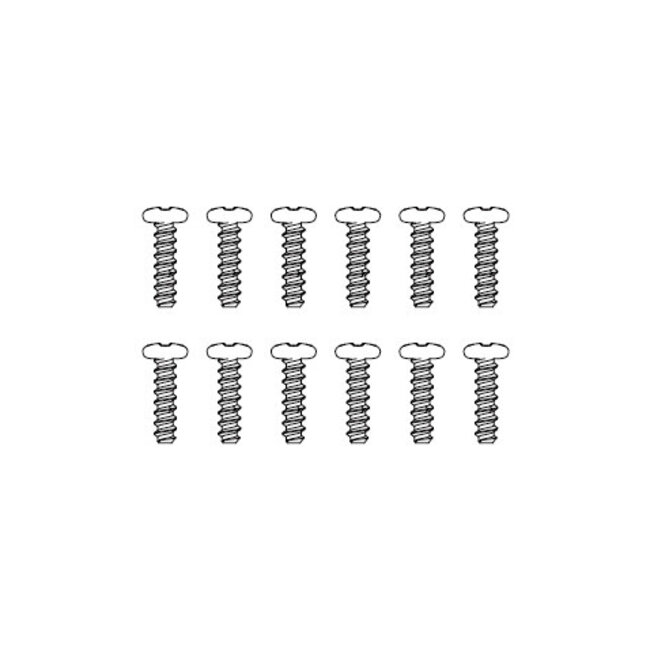 MJX Round Head Screws (12pcs) [M2664]