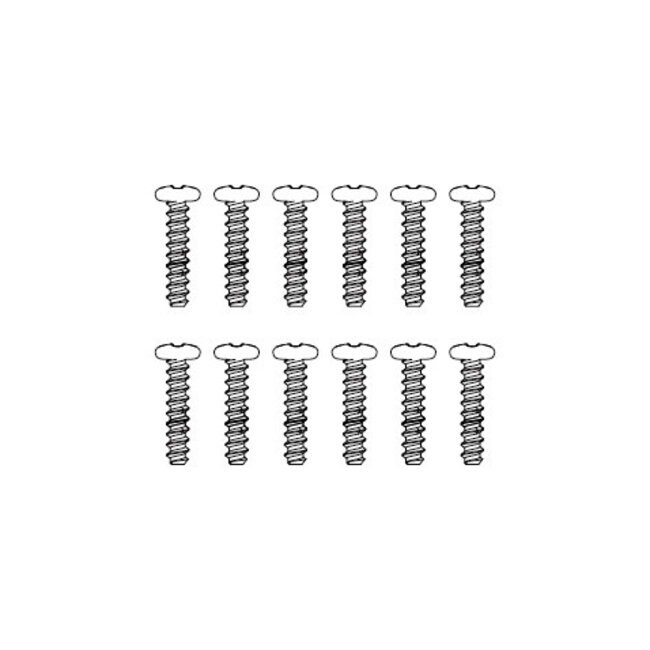 MJX Round Head Screws (12pcs) [M2384]