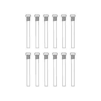 MJX MJX Round Head Half Thread Screws (12pcs) [M3294]
