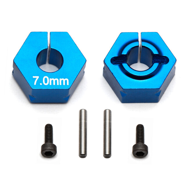 TEAM ASSOCIATED FT Clamping Wheel Hexes, 7.0 mm offset