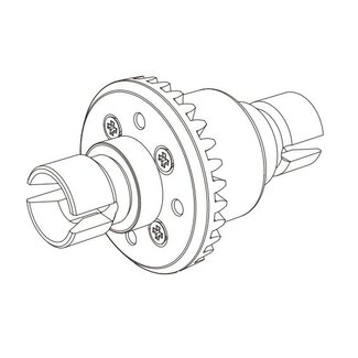 MJX MJX Metal Gears Diff Complete Assembly [16420G]