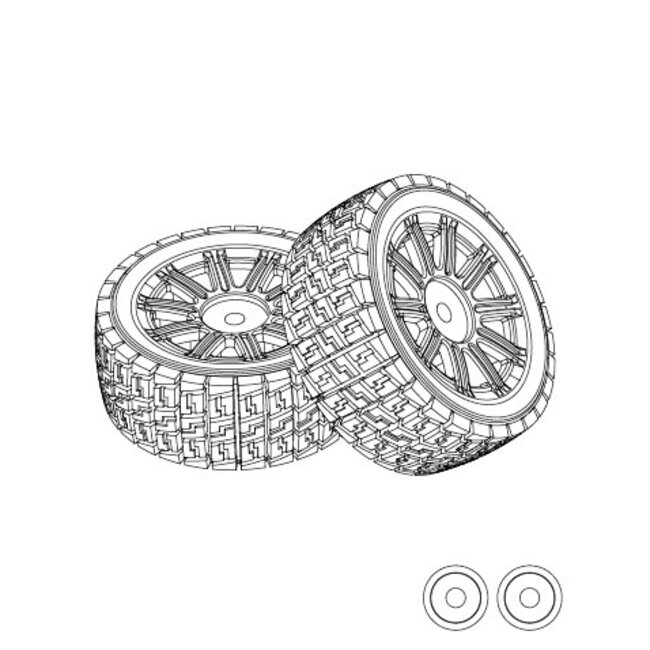 MJX 1415A2 Tire (2Pcs)