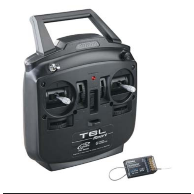 Futaba 6L Sport 6-Channel T-FHSS Mono Radio System  SELECT MODE 2 T6L WITH R3106GF RECEIVER