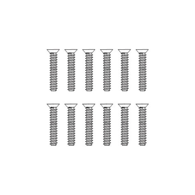 MJX Countersunk Flat Head Screws (12pcs) [M23124]