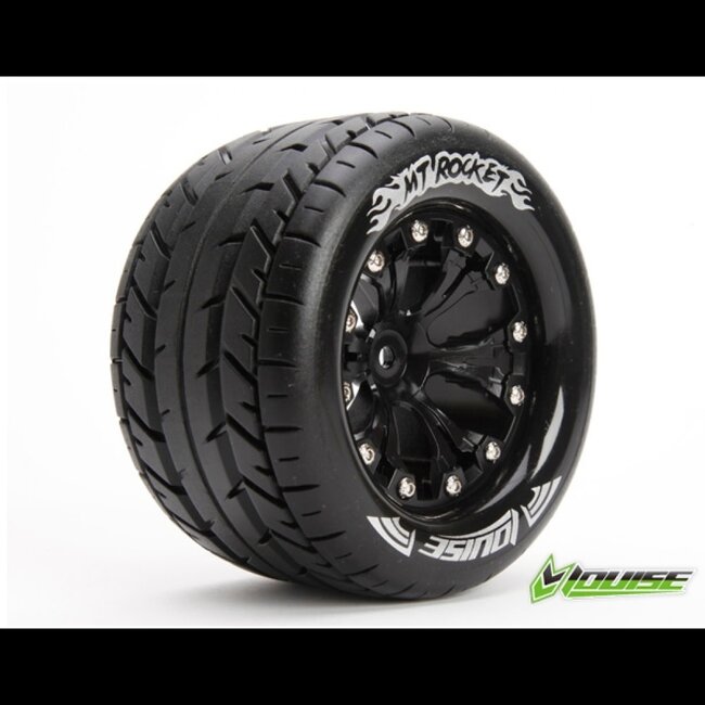 LOUISE MT-Rocket Tyre On Black Rim 1/2 Offset