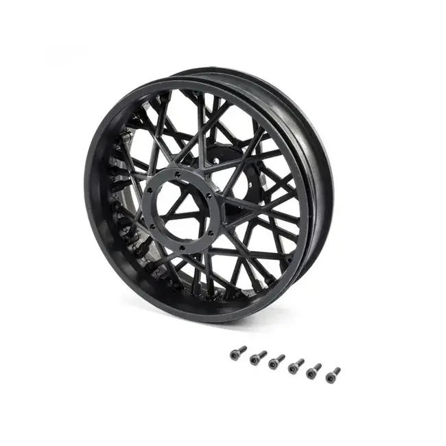 Losi Rear Black Wheel Set, ProMoto-MX