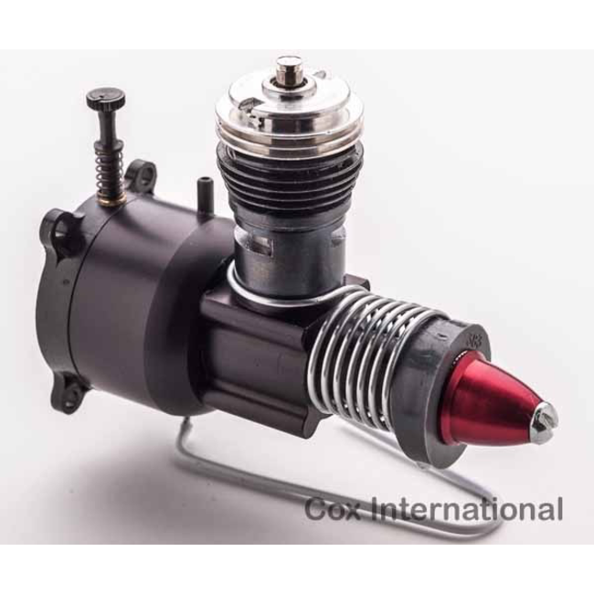 COX ENGINE .049 BLACK WIDOW C   WITH STARTER SPRING ( minor imperfection on crankcase see photo )