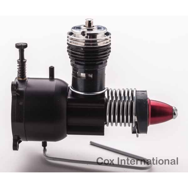 COX ENGINE .049 BLACK WIDOW C   WITH STARTER SPRING ( minor imperfection on crankcase see photo )
