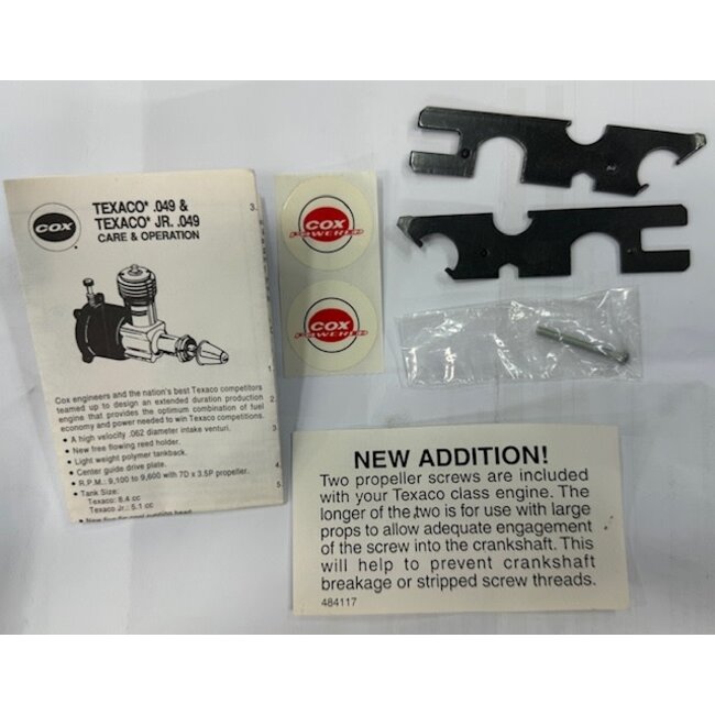 COX ENGINE TEXACO .049 SPECIAL EDITION  VINTAGE