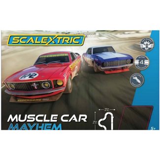 SCALEXTRIC SCALEXTRIC SET MUSCLE CAR MAYHEM 4.84mt