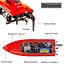 UDIRC RC Boat UDI009 2.4Ghz Remote Control High Speed Electronic Racing