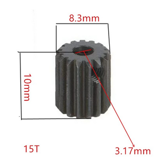 INLINE 17:1  PLANETARY GARBOX WITH 13T  MOTOR  5MM AOUTPUT SHAFT