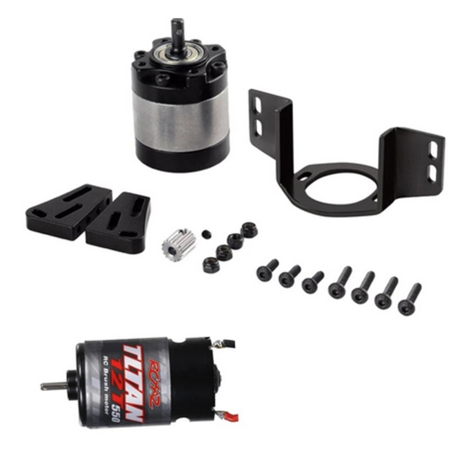 INLINE 17:1  PLANETARY GARBOX WITH 13T  MOTOR  5MM AOUTPUT SHAFT