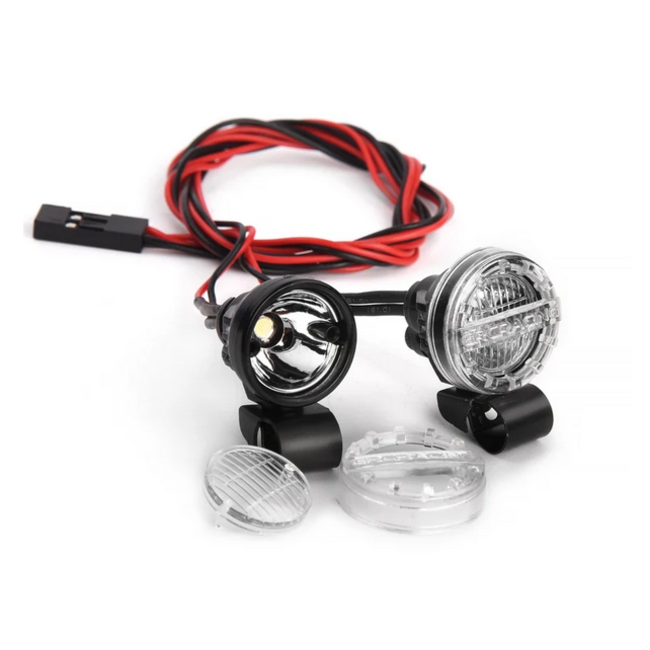 INJORA SPOTLIGHTS 16mm HT-LENS  & COVER WITH MOUNTING BRACKET  UNASSEMBLED KIT