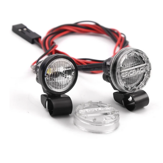 INJORA SPOTLIGHTS 16mm HT-LENS  & COVER WITH MOUNTING BRACKET  UNASSEMBLED KIT