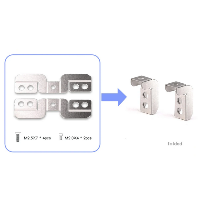 INJORA STAINLESS STEEL SPOTLIGHT MOUNT KIT