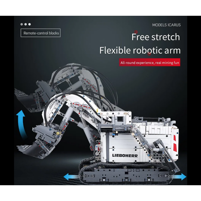 Mould King 13130 RC Liebherr Terex RH400 Mining Excavator | 4,062 PCS