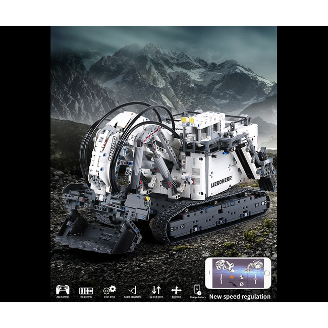 Mould King 13130 RC Liebherr Terex RH400 Mining Excavator | 4,062 PCS