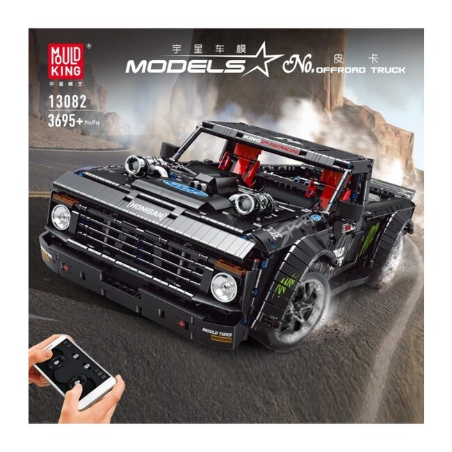 MOULD KING 13082 Pickup Offroad Truck Remote Control RC Building Blocks Toy Set