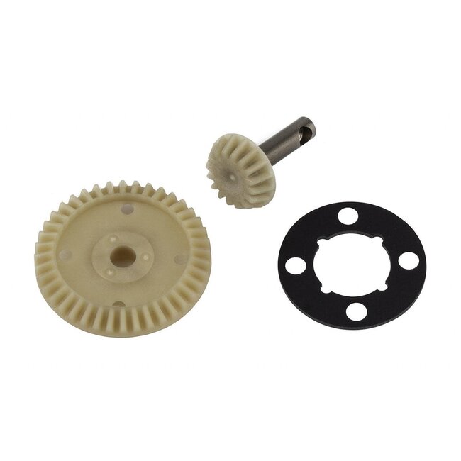 TEAM ASSOCIATED RC10B74.2 FT Ring and Pinion Gear Set, molded