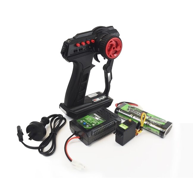 TORNADO RC KIT BUNDLE WITH  FS-GTF RADIO,  VIRUS SVO, WP-106 ESC, N802 CHG & 7.2V 2400 NIMH