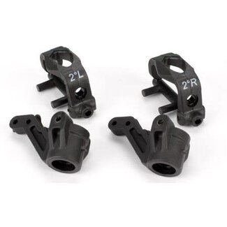 LOSI Team Losi Front Spindles & Carriers 2-Deg, EA3: all X-S