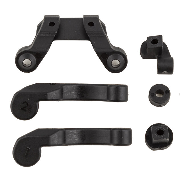 TEAM ASSOCIATED RC10B6.4 Front Wing Mount, Fan Mounts, and Battery Brace Shim Set