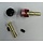 HOBBY DETAILS BULLET PLUG WITH GRIPS 4 TO 5mm BLACK & RED ( WITH HOLES )