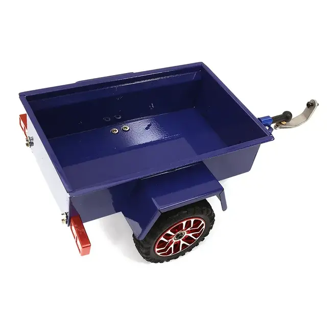 HOBBY DETAILS Aluminum Mini Trailer for 1/24cars 98.5x68x54mm, total length 162mm B: BLUE